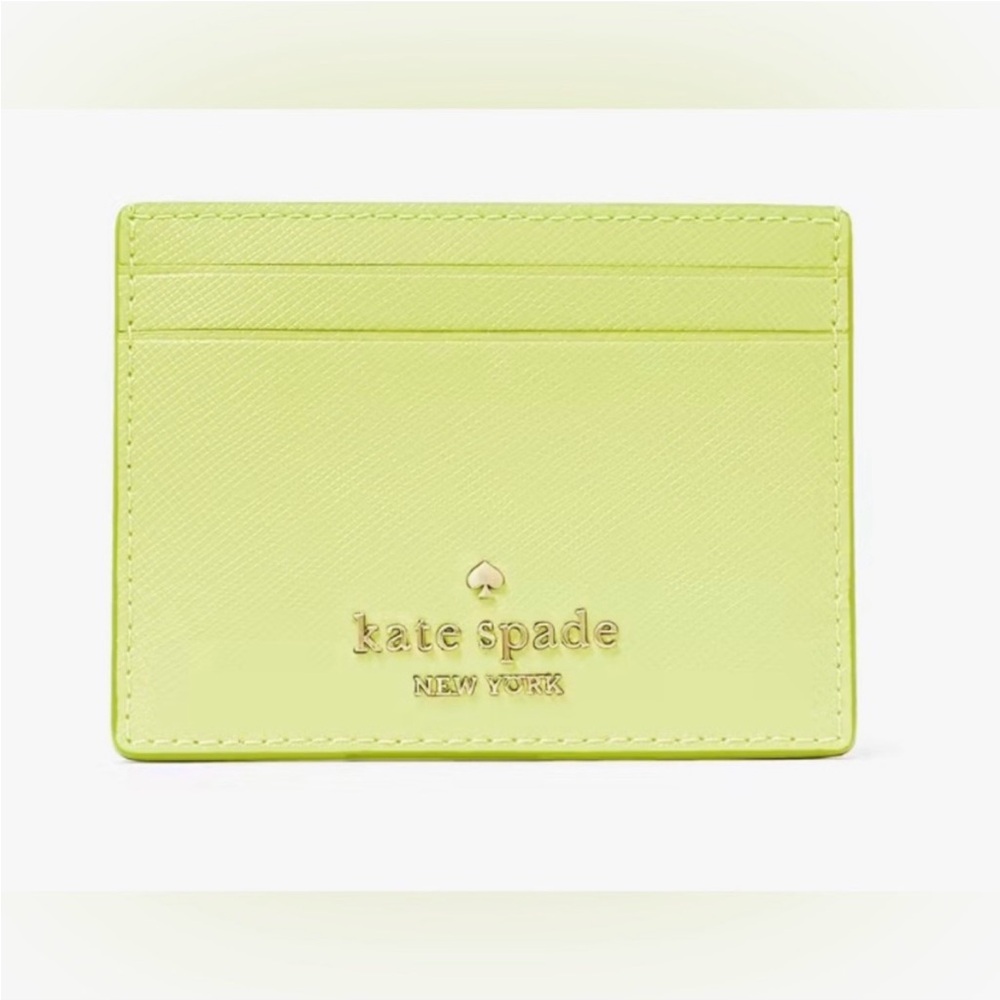 Kate Spade ♠️ Vibrant Lime 🍋‍🟩 Green Card Holder 💚
